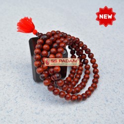 Red Sandalwood Lal Chandan 8mm Tassel Mala