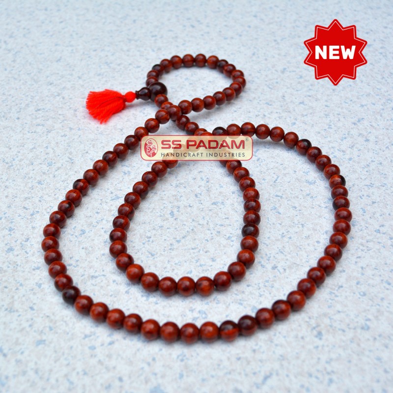 7mm Red Sandalwood Lal Chandan Mala