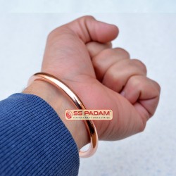 Copper Solid Round Kada for Men & Women 100% Original