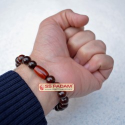 Indian Red Sandalwood Round Beads 10mm Wrist Bracelet