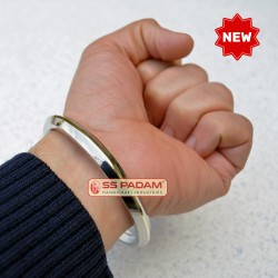 Stainless Steel 8mm Elegant Brass Ring Kada for Men